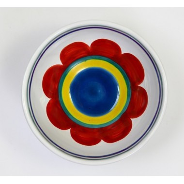 Sicilian round ceramic Appetizers Plate de simone pottery Sibari BUFSI Sicilian round ceramic Appetizers Plate de simone pottery Sibari BUFSI